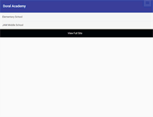 Tablet Screenshot of doralacademy.org